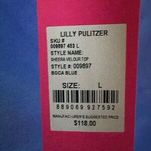 Wide neck/off the shoulder velour top in Boca Blue.